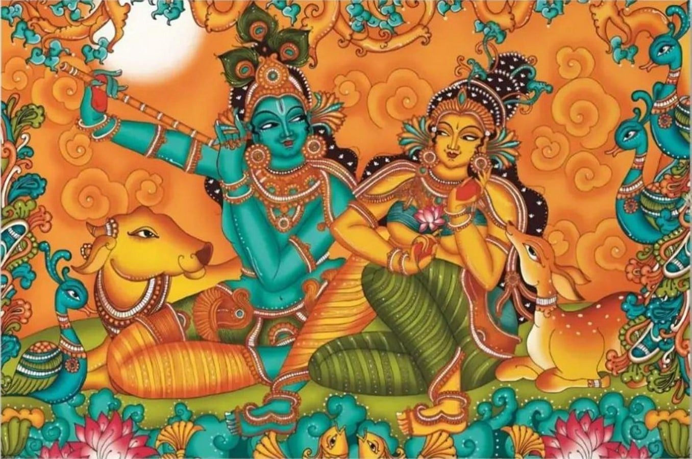 Art form of India Kerala Mural Painting-Sheet2