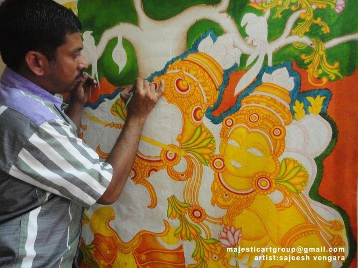 Art form of India Kerala Mural Painting-Sheet3