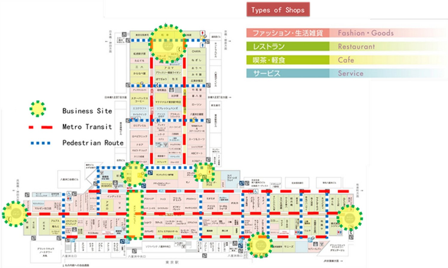 Underground cultural tunnels linking stations in Tokyo-Sheet3