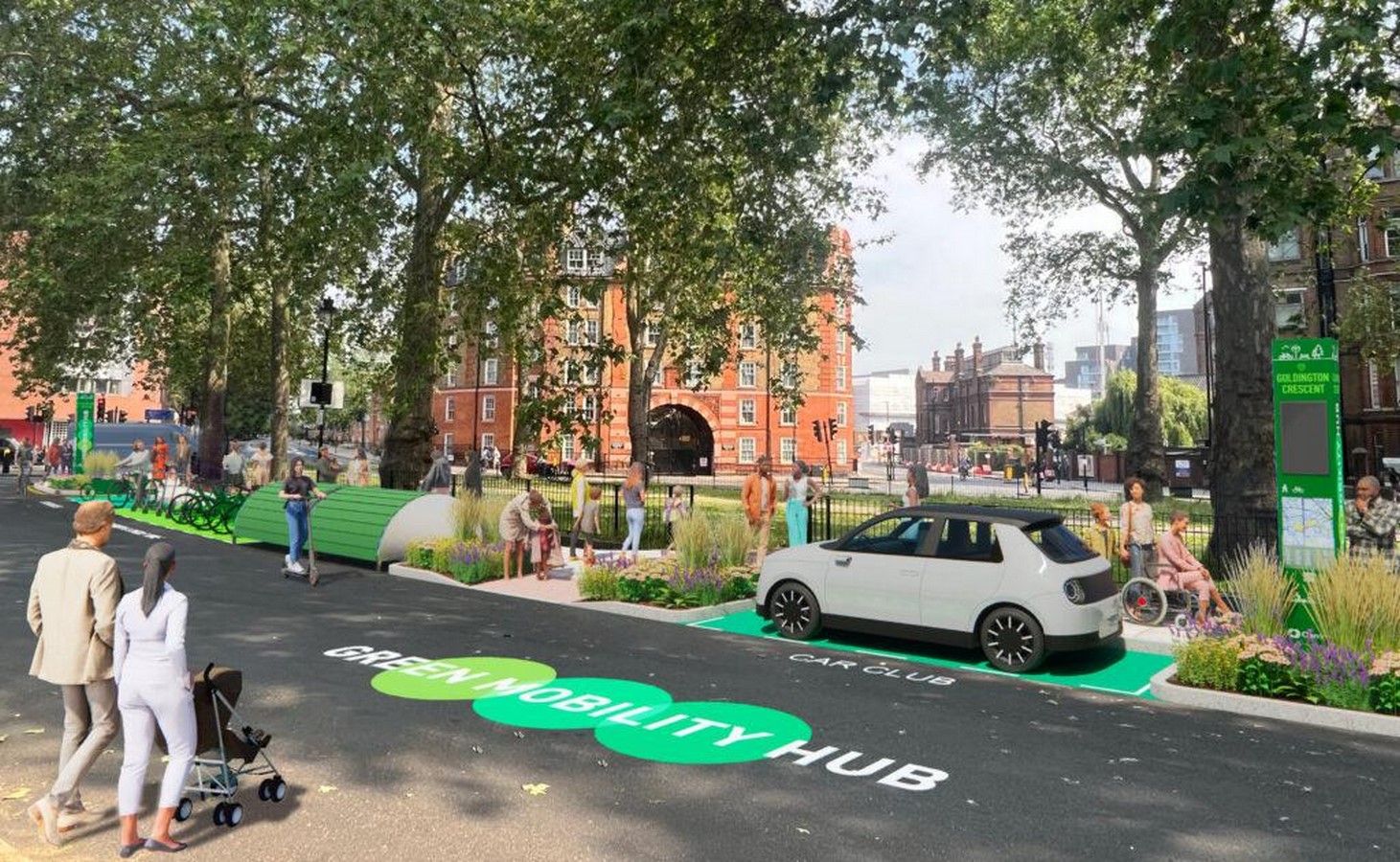 Shared mobility hubs integrating bikes and pods in U.S. cities-Sheet1