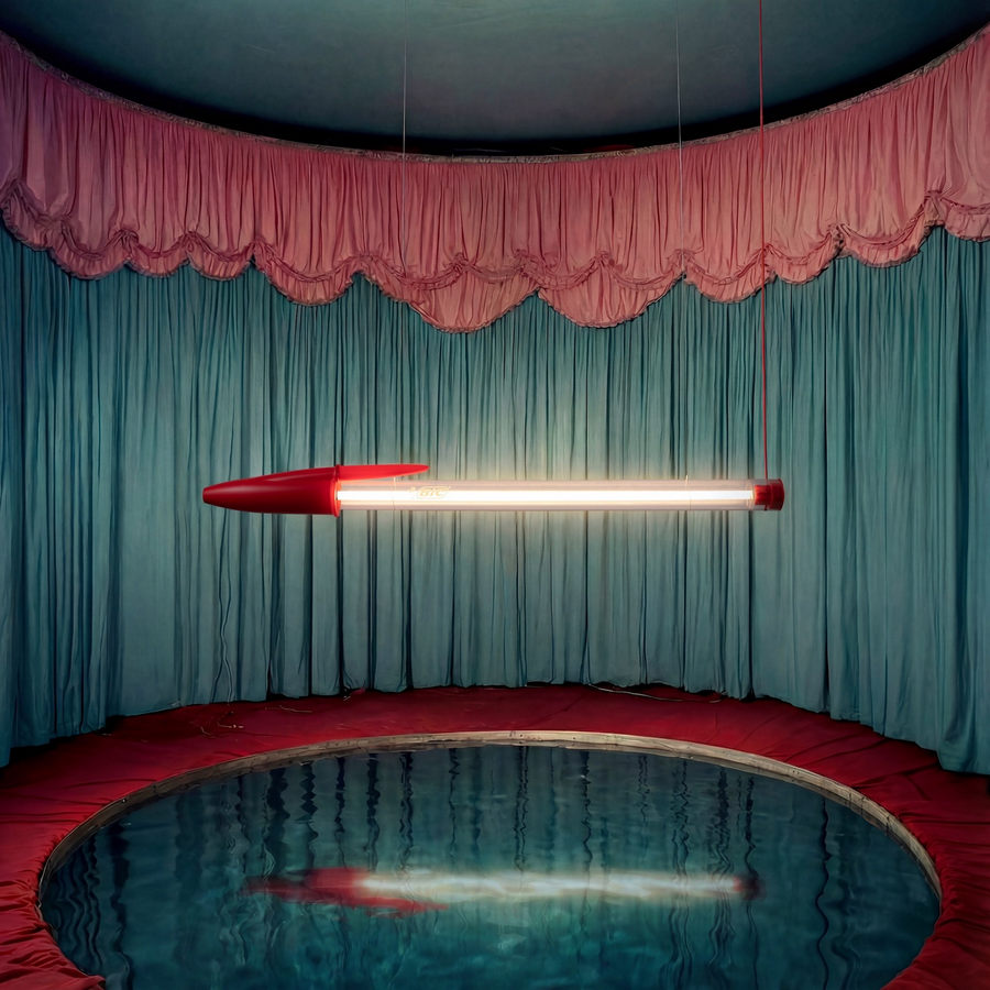 Mario Paroli Marks Bic’s 75 Years with Larger-Than-Life Biro Lamp’-Sheet4