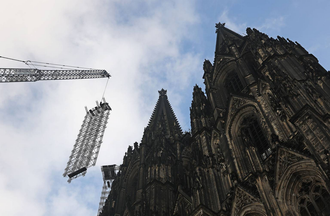 Modular scaffolding for ongoing Gothic spire completions-Sheet3