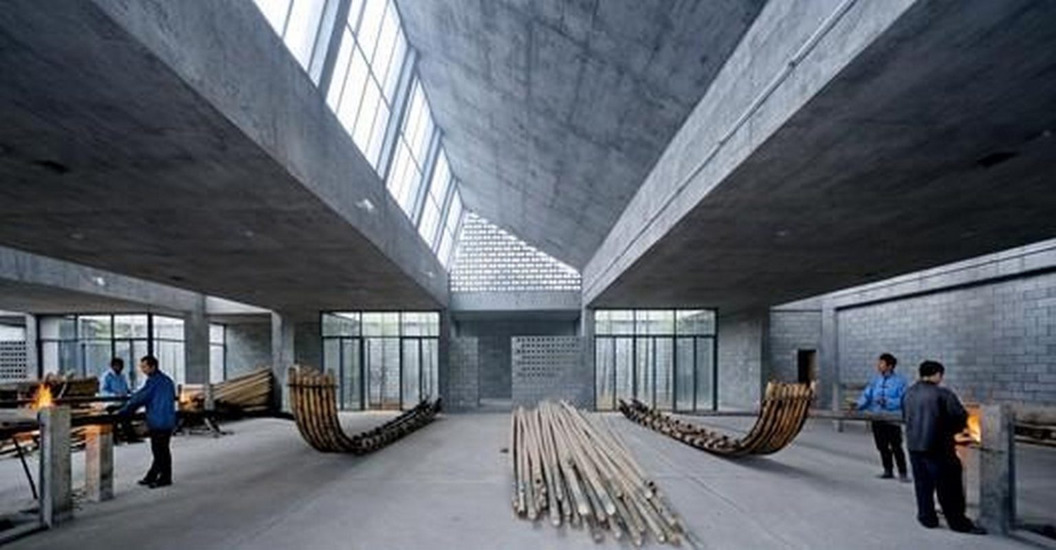 The Wuyishan Bamboo Raft Factory by TAO - Trace Architecture Office ...