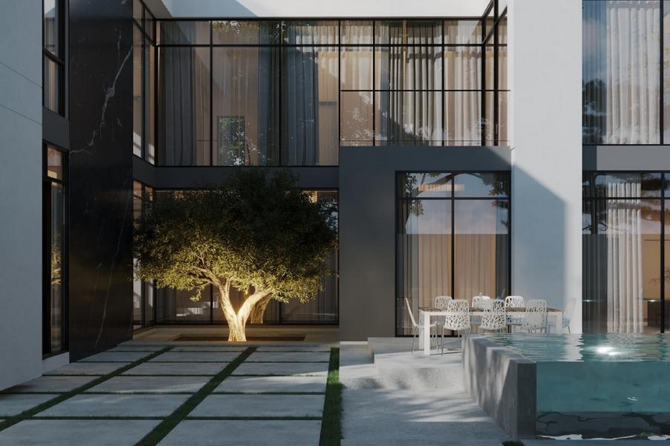 Courtyard Pool Villa by AEM Engineering Consultancy-Sheet5
