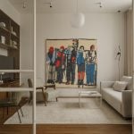 Bright and Warm Mid-Century Apartment for a Young Screenwriter by Elizaveta Ryzhova-Sheet1