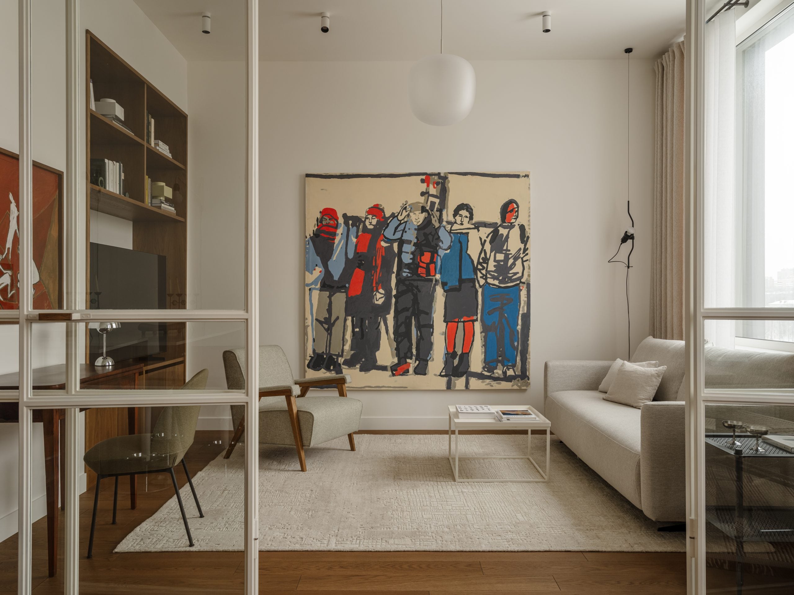 Bright and Warm Mid-Century Apartment for a Young Screenwriter by Elizaveta Ryzhova-Sheet1
